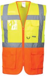 Portwest S376 - Prága vezetői mellény, sárga/narancs (S376YORXXL)