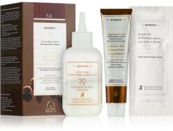 KORRES Argan Oil tartós hajfesték Argán olajjal árnyalat 5.6 Red Light Brown 50 ml