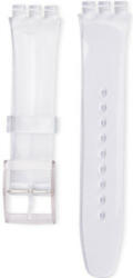 Ricardo Curea unisex din silicon transparent pentru ceas Swatch 16 mm