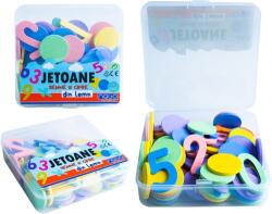 Nebo Jetoane, semne si cifre din lemn, Nebo, culori pastel RB36703