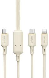 Dudao Husa Dudao L7SF 2in1 cable USB-C - USB-C / Lightning 100W 1.2m - beige