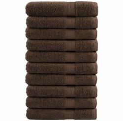 vidaXL Премиум кърпи за сауна SOLUND 10 бр кафяви 80x200см 600 gsm (137244)