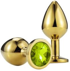 Passion Labs Dop Anal Metallic Buttplug, Large, Auriu/Verde Deschis, Passion Labs