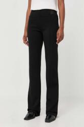 Pinko pantaloni femei, culoarea negru, drept, high waist 9BYX-SPD03T_99X