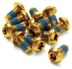 a2z féktárcsa csavar szett, 12 db, T25, M5 x 10 mm, arany színű