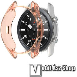 Samsung Galaxy Watch3 41mm (SM-R855F), Okosóra szilikontok, Áttetsző Narancs