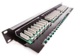 KELine 606030 Cat5E UTP Giga patch panel, 24xRJ45 (606030) - digipont