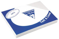 Clairefontaine Karton bőrhatású Clairefontaine Text and Cover A/4 240g fehér 100 ív/csomag (PAP1020-0601)