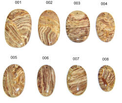  Pandantiv/Cabochon din Jasp cu Gaura Mineral Natural Picatura - Oval - Dreptunghi - 25-49 x 14-32 x 4-7 mm - 1 Buc