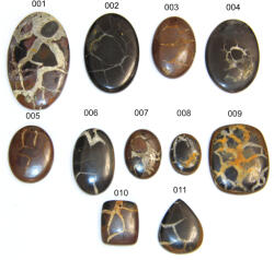  Pandantiv / Cabochon Septaria cu Gaura - Minerala Naturala - Oval - Dreptunghi - Picatura - 24-61 x 15-36 x 4-6 mm - 1 Buc