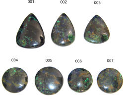  Pandantiv / Cabochon Azurit Mineral Natural - Disc - Picatura 32-49 x 32-37 x 5-7 mm - 1 Buc