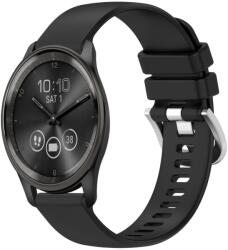 SILICONE Cserélhető szíj Garmin Vivomove Trend fekete készülékhez
