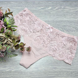 Lemila Magas derekú csipkés tanga XL, Púder 69899