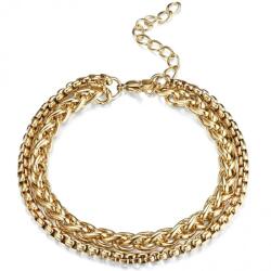 HARAHU EA-32657 Double Karkötő - Arany KP32657