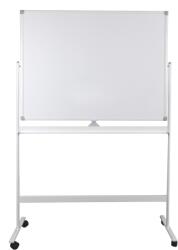 Sisteme afisare Optima Tabla alba magnetica, dubla fata, rotativa, 120 x 150 cm, pe stand mobil, profil aluminiu, Optima (OP-25120150)