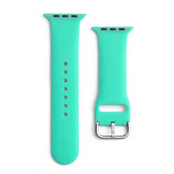 gigapack Pótszíj (egyedi méret, szilikon, állítható, fém csat) MENTAZÖLD Apple Watch Series 8 41mm, Apple Watch Series 6 40mm, Apple Watch Series 1 38mm, Apple Watch Series 7 41mm, Apple Watch Series S (GP-143
