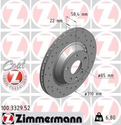 ZIMMERMANN Disc frana ZIMMERMANN 100.3329. 52