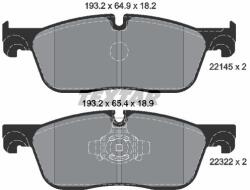 TEXTAR set placute frana, frana disc TEXTAR Q+ 2214501 (2214501)