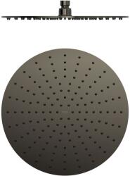 TRES cap de duș 30x30 cm rotund negru 134315010KM (134315010KM)