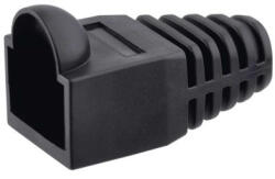 EMOS RJ45 csatlakozó védőkupak fekete 20db/csomag (K0141) - scom