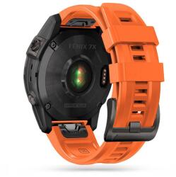 Tech-Protect Garmin Fenix 3 / 5X / 3HR / 5X Plus / 6X / 6X Pro / 7X szilikon sport óraszíj - Tech-Protect IconBand - narancs (TP921551) (TP921551)