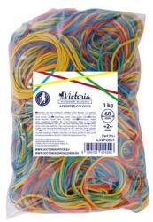 Victoria Facility Postázógumi, 60X2 mm, VICTORIA, 1 kg, vegyes színű (CSVPG601)