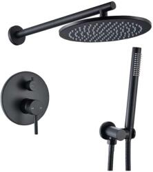  Zuhany csaptelep, Blackswan, M68.1. 1 típus, matt fekete modell, mérete 20 cm (UCBA171.1)