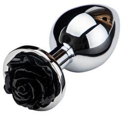 Guilty Toys Dop Anal Rose Pleasure Small, Argintiu/Negru, Guilty Toys