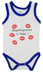 Feliratos ujjatlan baba body, 62cm, - Meglátogatott a nagyi