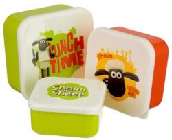 Puckator Ltd Ételhordó/Uzsonnás Doboz Szett, 3 db-os - Shaun, a Bárány (LBOX31)