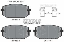 TEXTAR set placute frana, frana disc TEXTAR Q+ 2673101 (2673101)