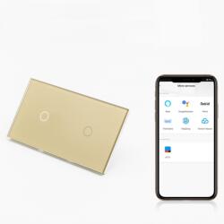 Tosyco Întrerupător simplu cu touch (tactil) din sticlă [CLONE] [CLONE] [CLONE] (TOS-C1G1G1WWIFI-L-G)