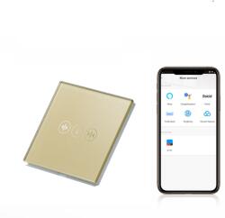 Tosyco Întrerupător draperie WIFI cu touch (tactil) din sticlă (TOS-CDWIFI-G)
