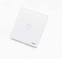 Tosyco Întrerupător simplu cu touch (tactil) din sticlă (TOS-C1G1W-W)