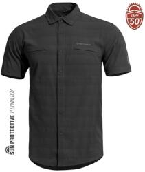PENTAGON Ripple rövid ujjú ing, fekete