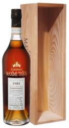 Maxime Trijol 1985 Vintage Cognac Grande Champagne 40% fa dd. vagy pdd. + 2 pohár (0, 7 L)