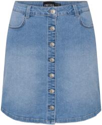 Pieces Női szoknya PCPEGGY 17126258 Light Blue Denim XS