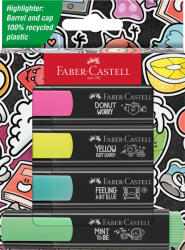 Faber-Castell Set 4 textmarkere graffiti Faber-Castell FC254690, cutie carton (FC254690)