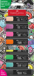 Faber-Castell Set 8 textmarkere graffiti Faber-Castell FC254692, cutie carton (FC254692)
