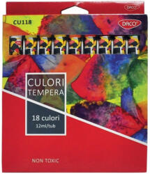 Daco Culori tempera DACO CU118, 18 culori (CU118)