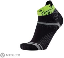 Sidas Run Feel zokni, fekete/sárga (M/L (EU 40-41))