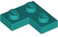 LEGO® 2420c39 - LEGO sötét türkiz lap 2 x 2 méretű, sarok (2420c39)
