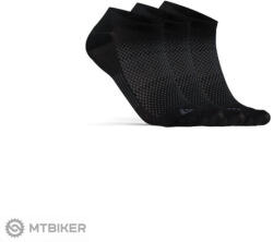 Craft CORE Dry Footies zokni, 3 pár, fekete (EU 40-42)