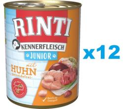 RINTI Kennerfleish Junior Chicken 12x400 g csirkével kölyökkutyáknak