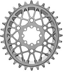 Absolute Black OVAL MTB első lánckerék 34T, Sram Direct Mount, 8 csavaros, ovális, T-Type, Boost, 1x12s, narrow-wide, alumínium, titánszínű