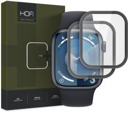 HOFI FNS0290 Apple Watch 7 / 8 / 9 (45MM) HOFI Hybrid Pro+ hybrid üveg képernyővédő fólia, Fekete, 2 db-os csomag (FNS0290)