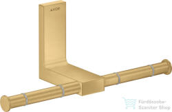Hansgrohe AXOR UNIVERSAL RECTANGULAR dupla wc papír tartó, szálcsiszolt arany hatású 42657250 (42657250)