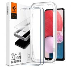 Spigen SPAGL04280 Spigen AlignMaster Glas. tR Samsung Galaxy A13 Tempered kijelzővédő fólia, 2db (AGL04280) (SPAGL04280)