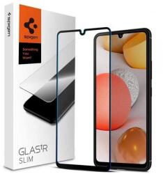 Spigen AGL02305 SPIGEN FC képernyővédő üveg (2.5D, ujjlenyomatmentes, extra karcálló, 9H, ultravékony, 0.3mm, színkiemelés) FEKETE [Samsung Galaxy A42 5G (AGL02305)