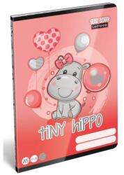 Lizzy Card Tiny Hippo vízilovas vonalas füzet A5 - 21-32 (LIZ-24144863)